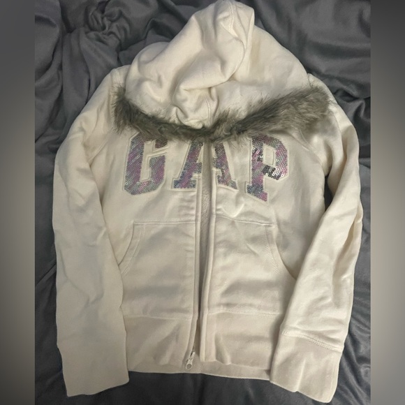 Gap hoodie jacket with rainbow sequins - Picture 2 of 5